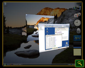 Screen-shot of VMware Workstation running Linux guest on Windows Vista host